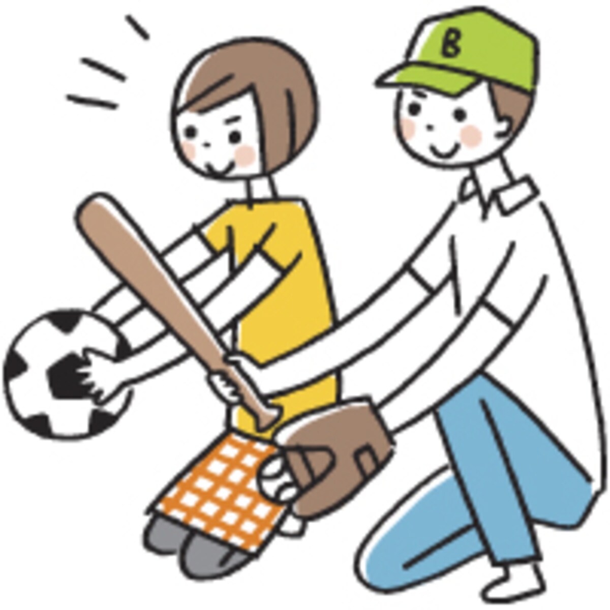 さあ、野球とサッカーどっちをやらせてみる？