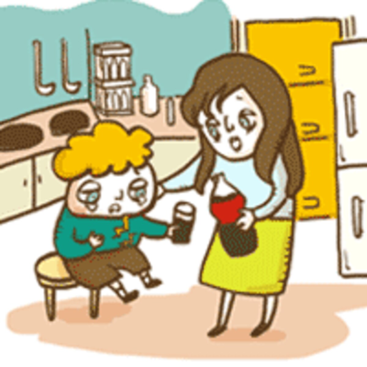 お腹が痛い子どもにはコーラを飲ませる？