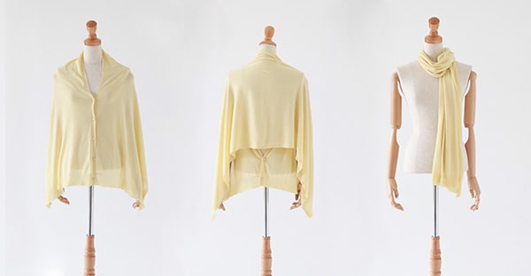 オーガニックコットン強撚UVカットストールカーディガン