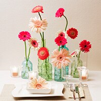 自宅でお花に囲まれたママ友パーティ