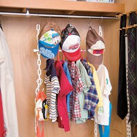 つっぱり棒とS字フックで、お片付け