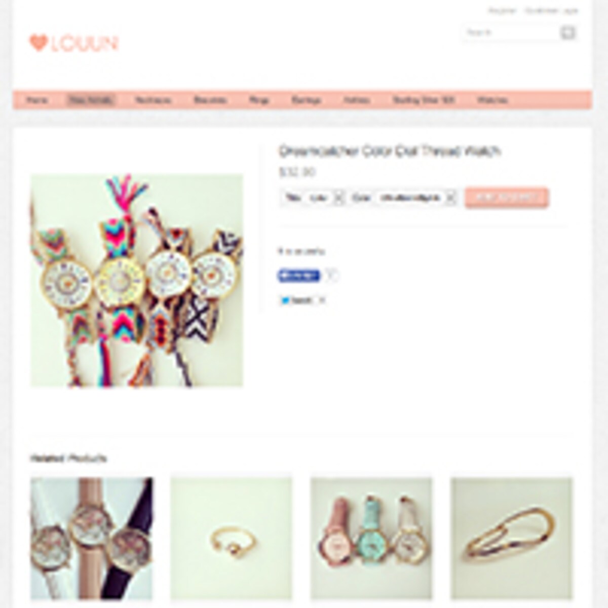 流行先取り？ミサンガウォッチが人気