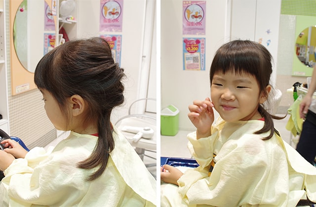 ヘアアレンジ完成