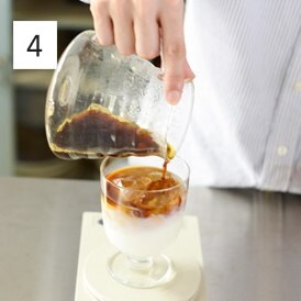 レシピ|見た目もおいしいアイスカフェオレ