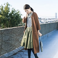 2月7日 家族の食事会は定番アイテムにエレガントさをプラスして