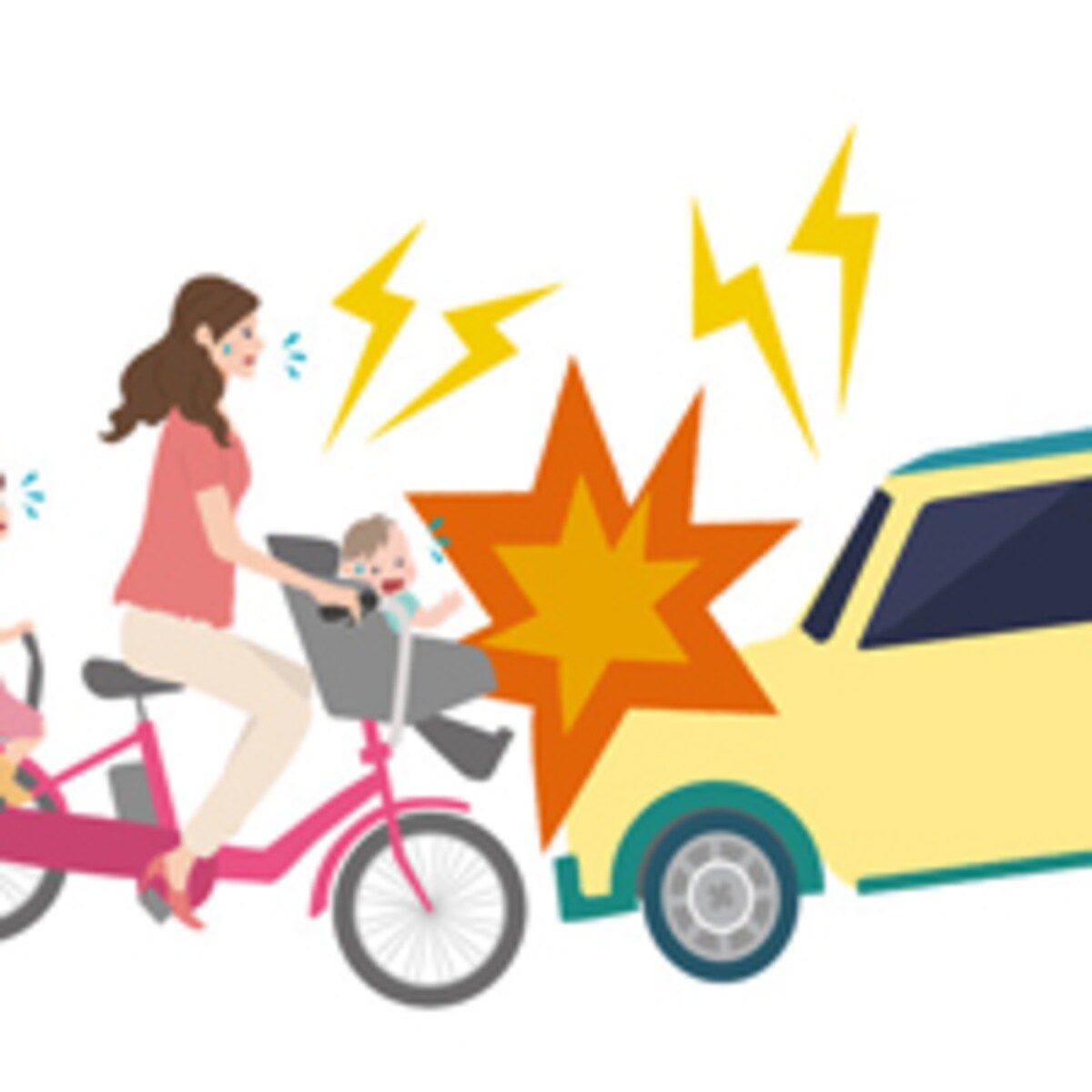 ママチャリで遭った危険な運転は？