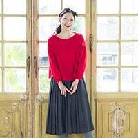 2月26日 赤を効かせた大人ガーリーコーデで撮影へ