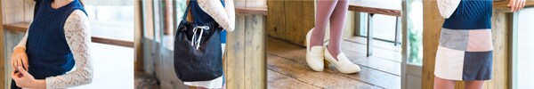 3月25日 大人なミニSKコーデで、パパとカフェで待ち合せ