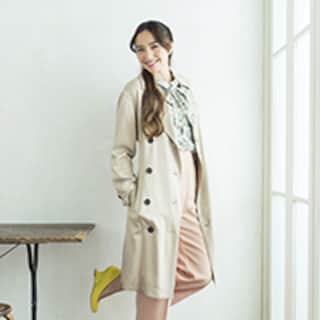 3月9日　フェミニン感のあるトレンチスタイルで、打ち合わせへ