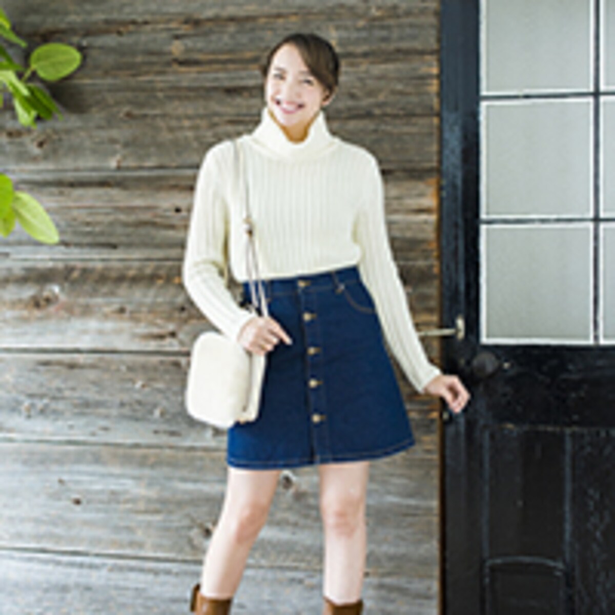 3月11日　忙しい日は、タートル&デニムのミニで自分らしいコーデに