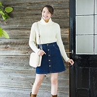3月11日　忙しい日は、タートル&デニムのミニで自分らしいコーデに