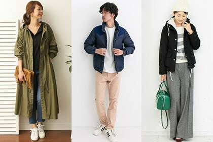 今なら、旬のアウターをまとった着こなしが盛りだくさん。レディースやメンズ、キッズまでショップごとに多数コーディネートを掲載中。