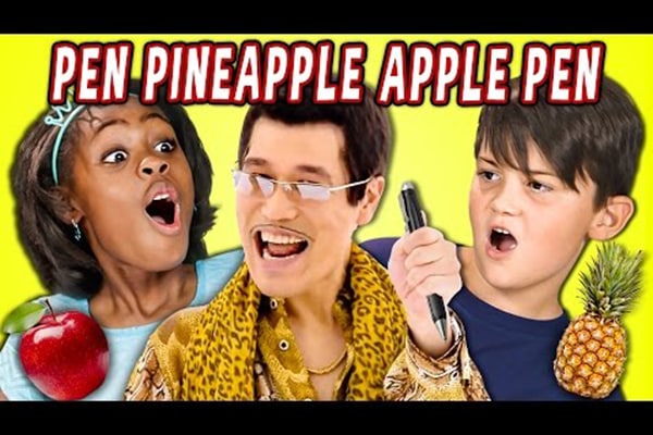 PPAPを見た海外の子どもたちの反応がリアルで面白い！