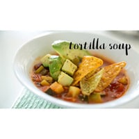 “Sopa De Tortilla”メキシコ料理風トルティーヤスープ