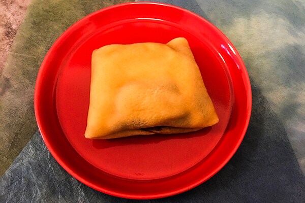 もっちりしたクレープ(ザックザクチョコ&バナナ)