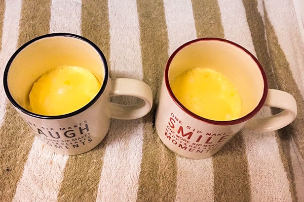 マグカッププリンのできあがり！