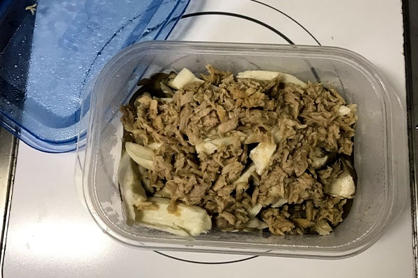 レンチン後はこんな感じに…