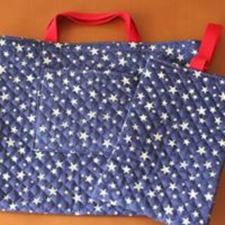 初心者必見！【１時間で手作り】入園バッグ＆上履き袋編