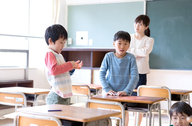 小学校のクラスの様子