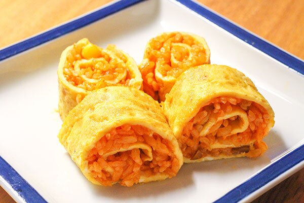 巻いたオムライス!?ロールオムライスを作ったら可愛すぎた