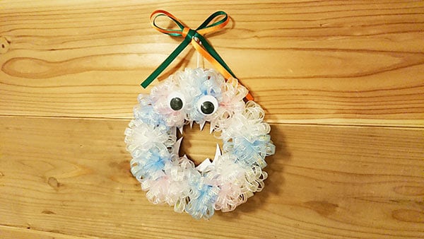 【身近な物で簡単♪】「リボン」の手作りハロウィンリースが可愛い