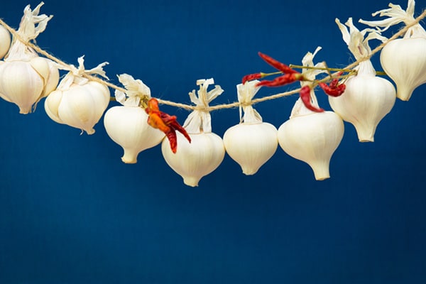 にんにくと唐辛子