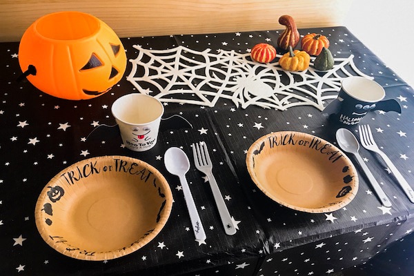 【ALL100均】総額700円でハロウィーンのテーブルコーディネートに挑戦！
