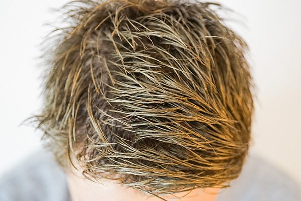 茶髪にゴールド