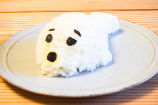 セリア「立体ごはん型」でごはんがあざらしに変身！