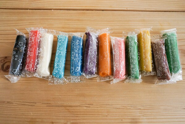 ダイソーの食品を使ったねんどは安心安全でした♪