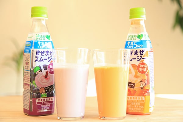 牛乳と混ぜるだけ!「まぜまぜスムージー」が子どもでも飲みやすそう♪