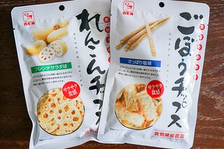 カルディで買える！ごぼうとれんこんチップスがサクうまっ！