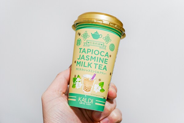 甘さ控えめが嬉しい!カルディの「タピオカジャスミンミルクティー」