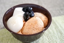 ローソンの「きなことわらび餅の和ぱふぇ」に入っている白玉がスゴイ！