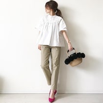 GUユニクロでも！ 週3使える“ベージュチノパン”の着回しコーデ