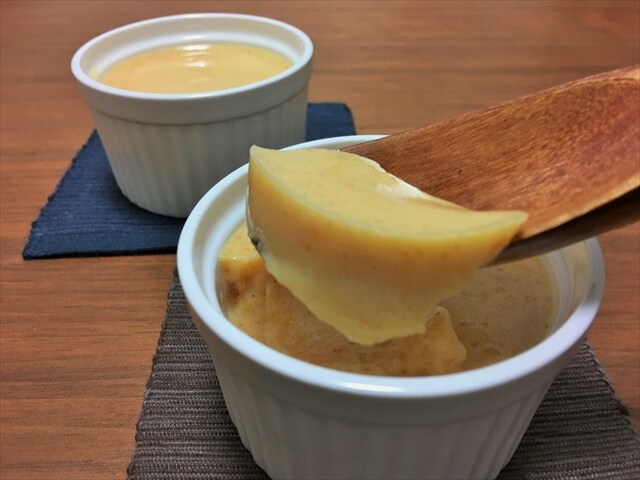 ゼラチンも寒天もいらない! 牛乳×柿だけでプリンが作れる!