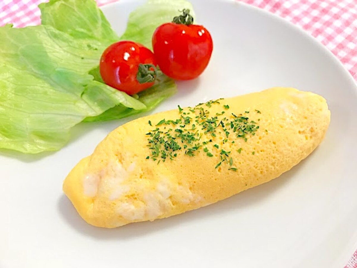 レンジで簡単！　ほったらかしオムレツを作ってみた