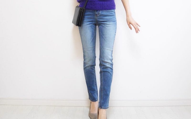 美脚&小尻に見える! GUのハイウエストシガレットアンクルジーンズ