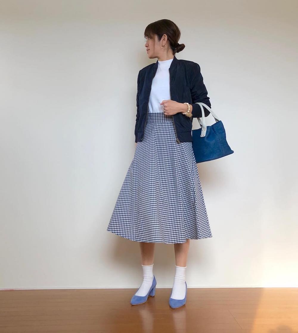 軽やか春気分！　GUのギンガムチェックで大人ガーリー