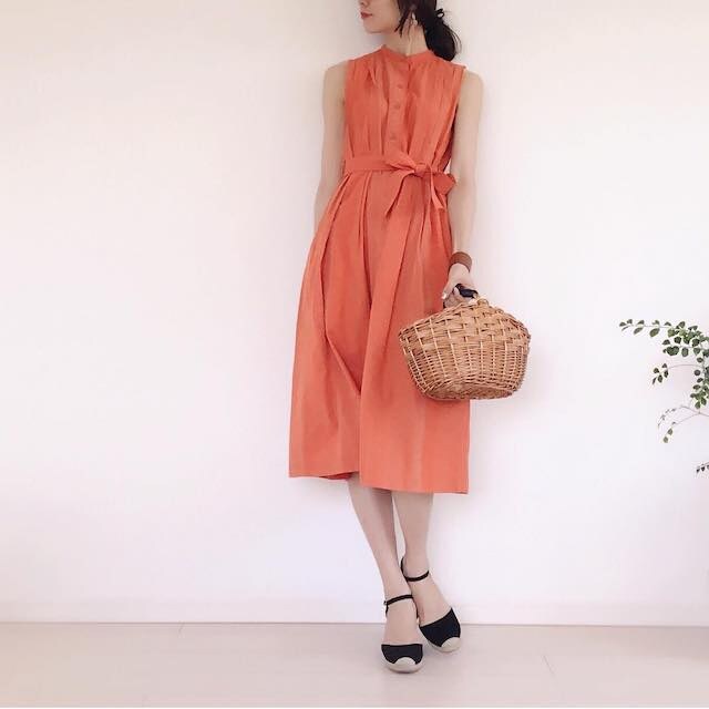 真夏のゆるっとスタイルに! ユニクロのワンピで出かけよう♪