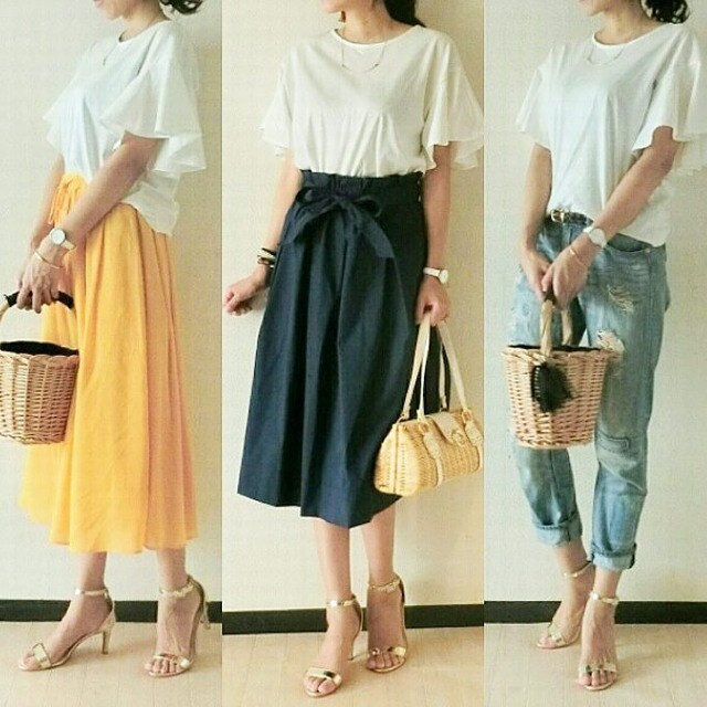 秋色で着回しやすい! ユニクロのマーセライズコットンTをチェック