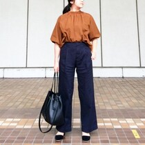 オンにもオフにも！ ユニクロワイドパンツはシーンで使い分けて