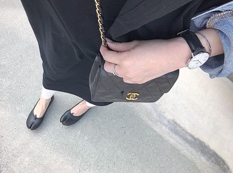 履き心地抜群! 足袋風バレエシューズで上級コーデ