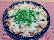 とろけるチーズ×大葉!?　フライパンで作る「なんちゃってチーズタッカルビ」