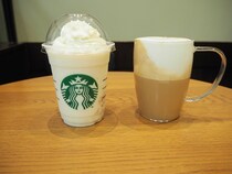 コーヒーなのに白!?　スタバのブリューコーヒーとマカダミアフラペチーノ