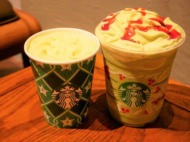 スタバ新作、ピスタチオ＆ラズベリーの「飲むクリスマスツリー」登場！