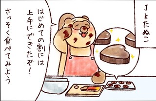 【たんたんたぬこ　17日目】てづくりちょこ