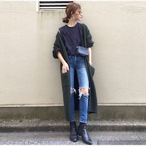 春の便利アイテム！　ロングカーディガンのコーデを紹介！