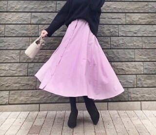 美人度2割増し！　絶妙シルエットなユニクロのサーキュラースカート