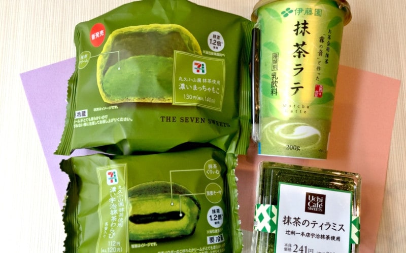 ティラミスもシュークリームも! 抹茶党にオススメのコンビニスイーツ